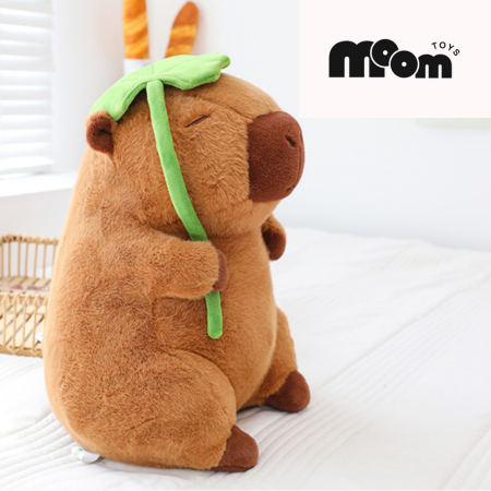 Capybara with Leaf Plushie