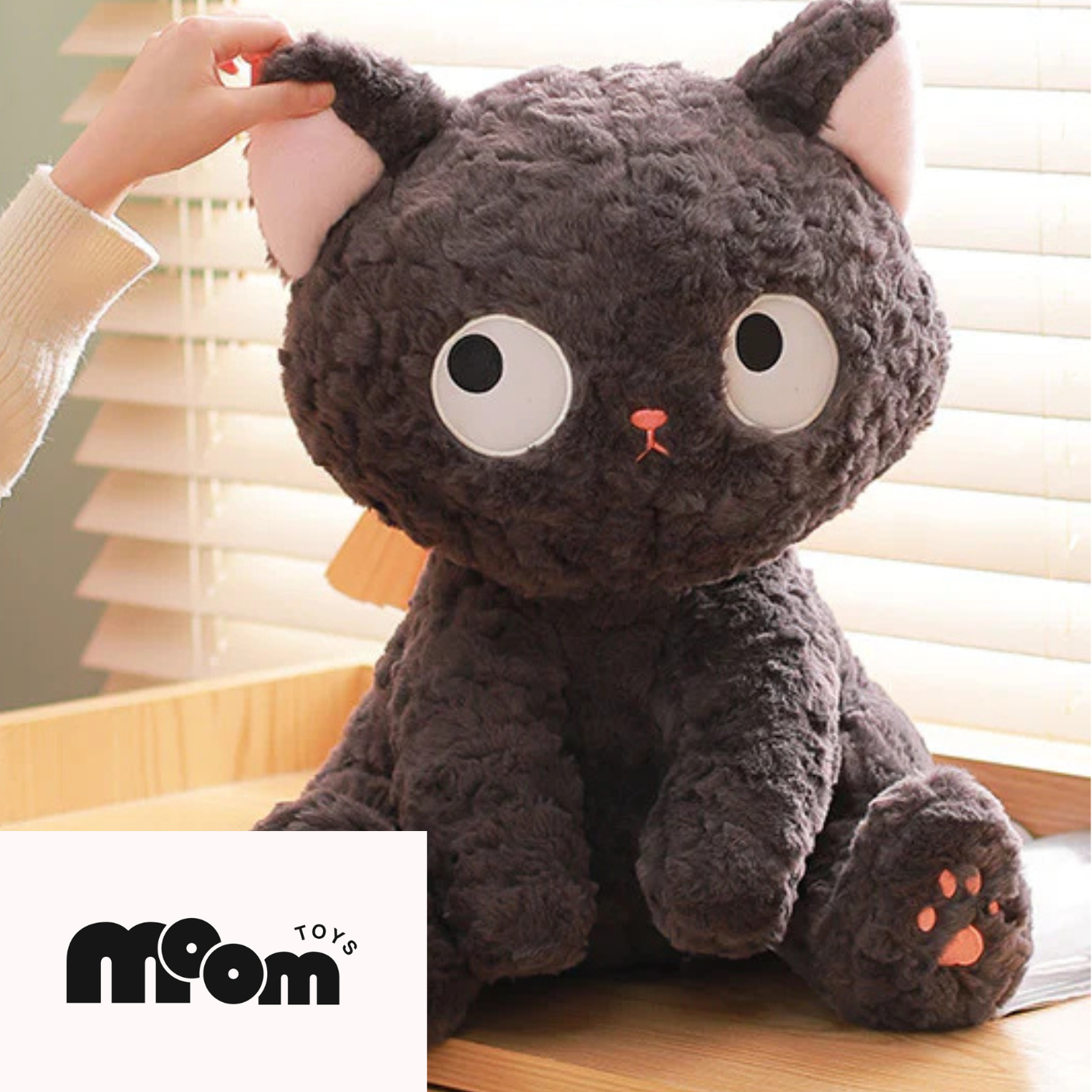 Fluffy Cat Big Eyes Plushie