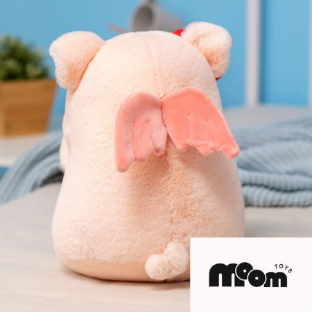 Pig with Heart Plushie